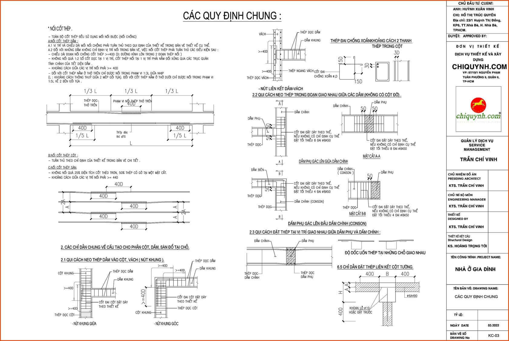 Bản vẽ kết cấu cọc và cột.