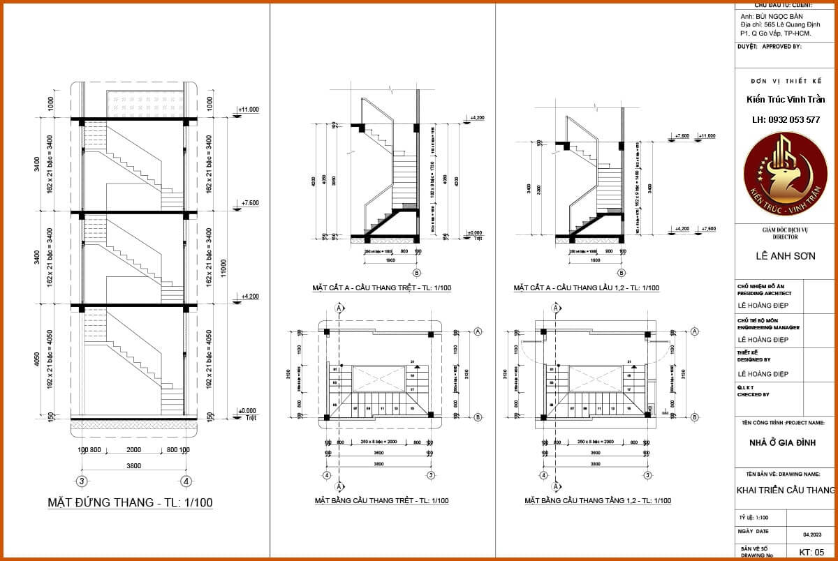 Bản vẽ kỹ thuật kiến trúc.