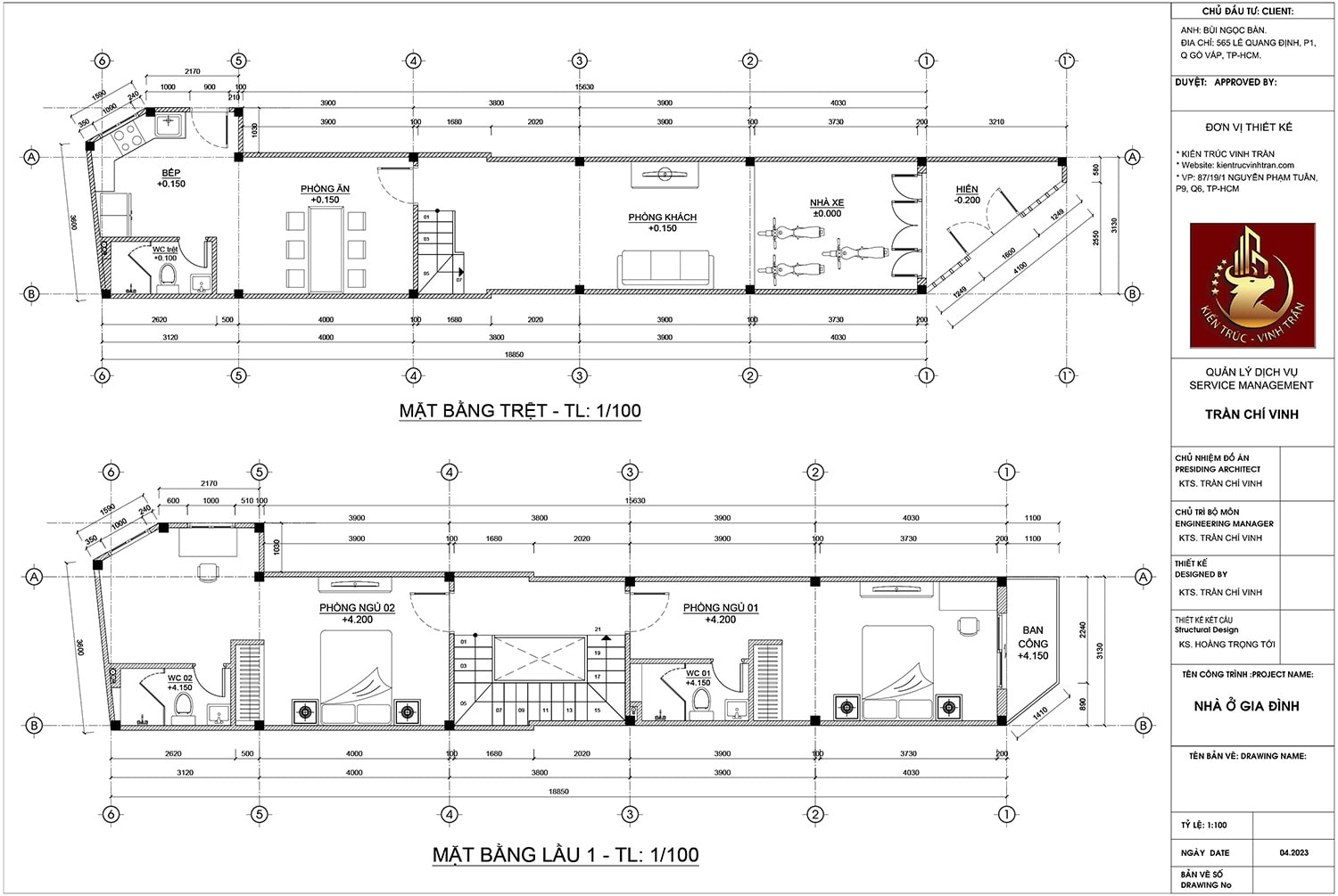 bố trí mặt bằng kiến trúc