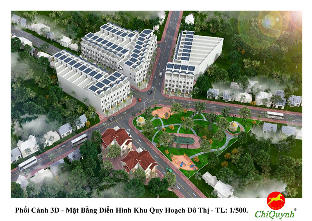 Dịch vụ vẽ 3D khu huy hoạch tổng thể cho bất động sản.