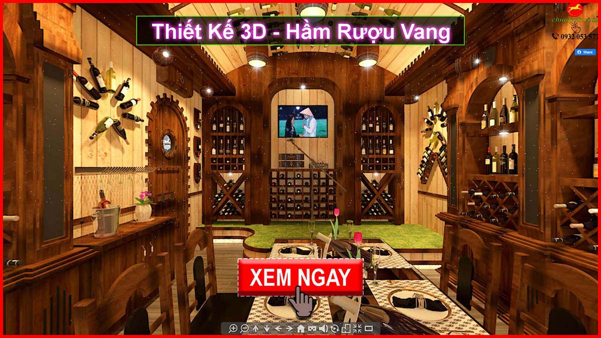 thiet ke 3D Ham Ruou Vang 2024